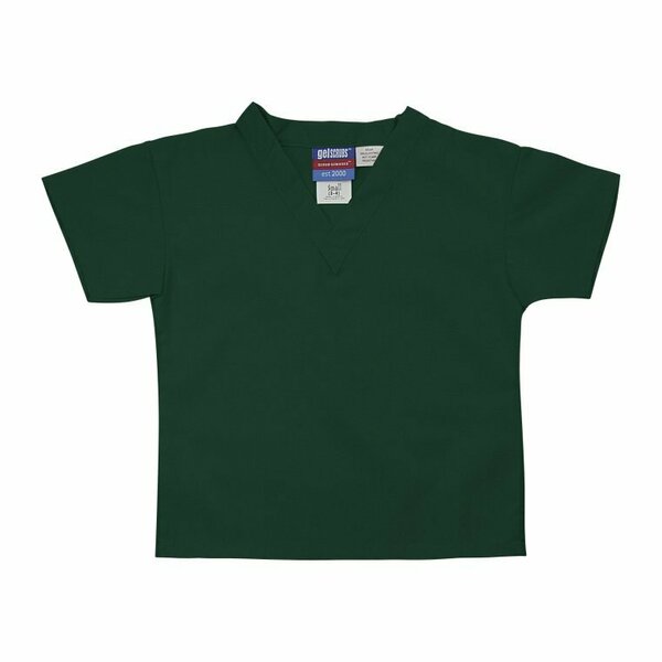 Gelscrubs Kids Hunter Green Scrub Shirt, Small 3-4 Years Old 6774-HUN-S